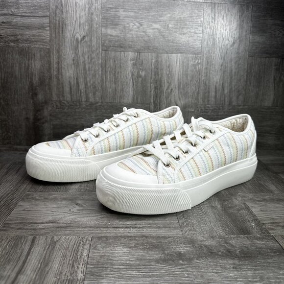 Roxy Cruizer Women's size 10 Ivory Canvas Sneaker - Picture 6 of 8